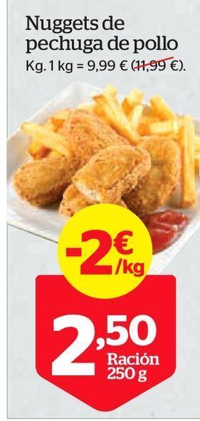 La Sirena Nuggets de pollo oferta