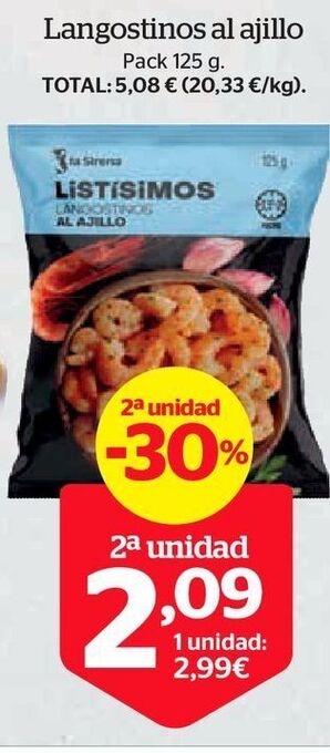 La Sirena Langostinos oferta