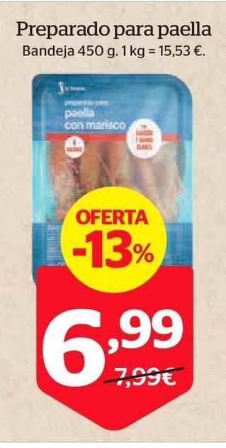 La Sirena Preparado para paella oferta