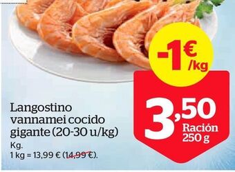 La Sirena Langostinos cocidos oferta
