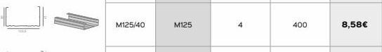 Isolana M125/40  m125  4  400  8,58€ oferta