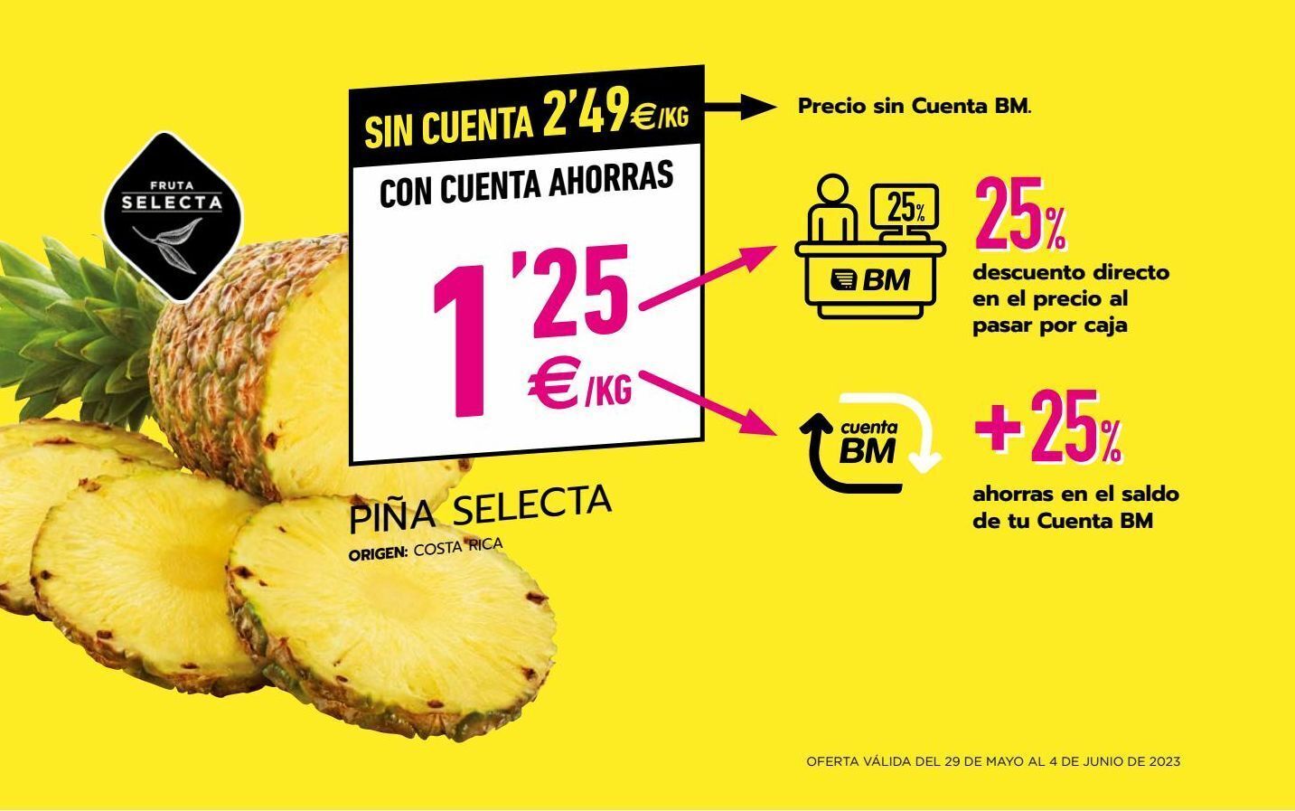 BM Supermercados Piña oferta