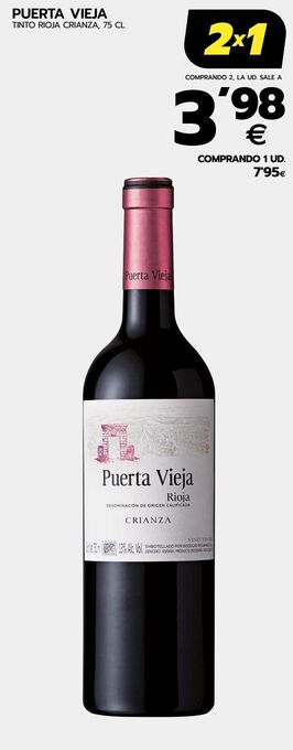 Vino tinto puerta vieja