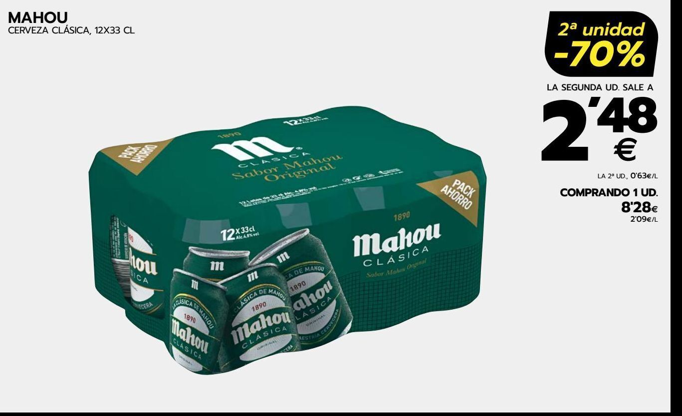 BM Supermercados Cerveza mahou oferta