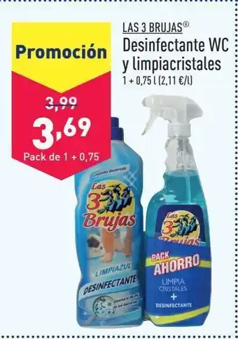 ALDI Desinfectante las 3 brujas oferta