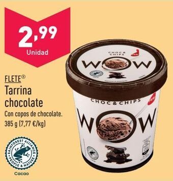 ALDI Tarrina de helado flete oferta