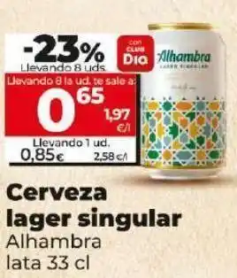 Maxi Dia Cerveza alhambra oferta