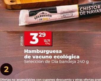 Dia Hamburguesas de vacuno dia oferta
