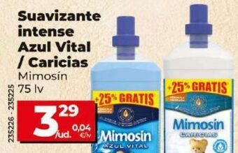 Dia Suavizante intense azul vital / caricias oferta