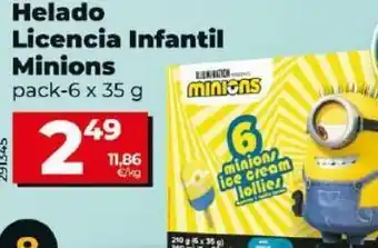 Dia Helados minions oferta