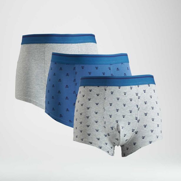 Merkal Pack x3 bóxer azules oferta