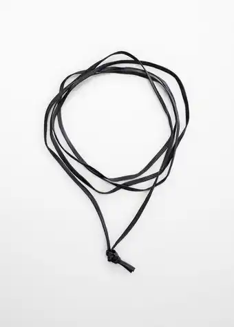 MANGO Collar cordón piel oferta