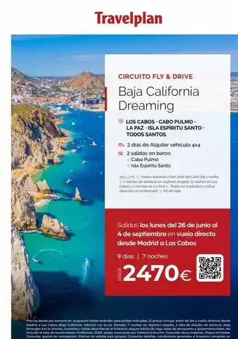 Travelplan Travelplan circuito fly & drive baja california dreaming los cabos cabo pulmo. la paz.isla espíritu santo. todos santos 2 oferta