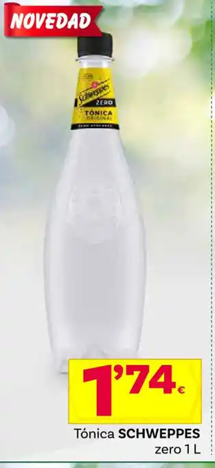 Supermercados Dani Tónica SCHWEPPES zero 1 L oferta