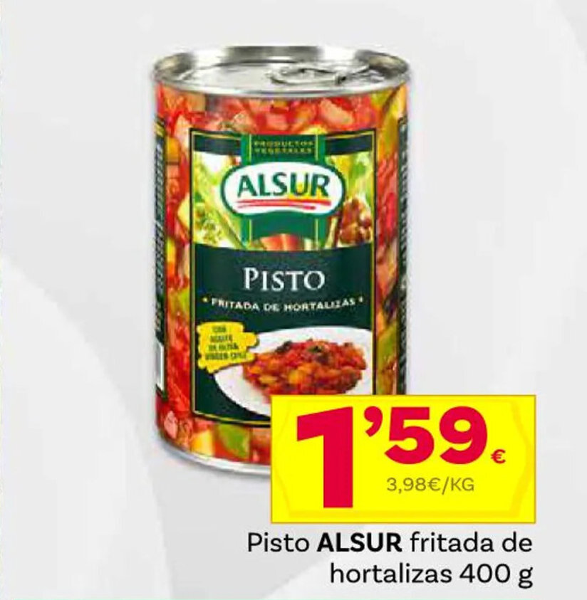Supermercados Dani Pisto ALSUR fritada de hortalizas 400 g oferta