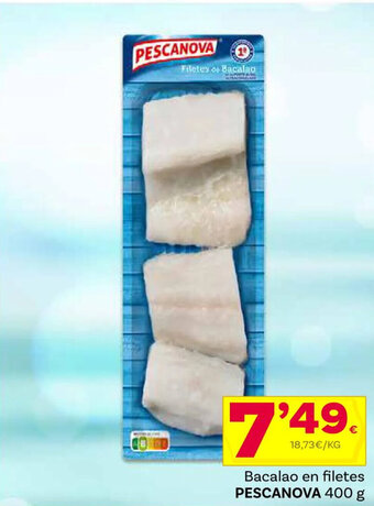 Supermercados Dani Bacalao en filetes PESCANOVA 400 g oferta