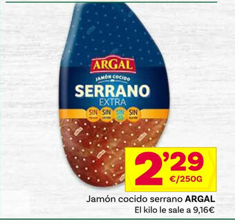 Supermercados Dani Jamón cocido serrano ARGAL oferta