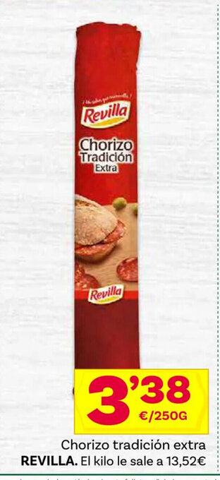 Supermercados Dani Chorizo tradición extra REVILLA oferta