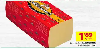 Supermercados Dani Queso edam KASEMEISTER oferta