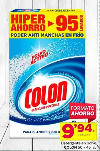Supermercados Dani Detergente en polvo COLON 50+ 45 lav oferta