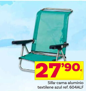 Supermercados Dani Silla-cama aluminio textilene azul ref. 604ALF oferta