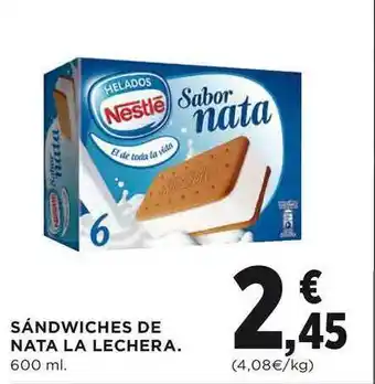 El Corte Inglés Sándwiches De Nata La Lechera 600ml oferta