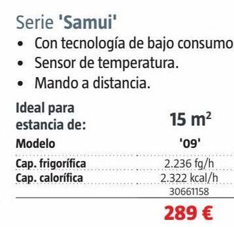 Bauhaus Aire acondicionado oferta