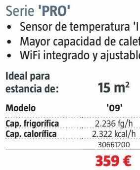 Bauhaus Aire acondicionado oferta