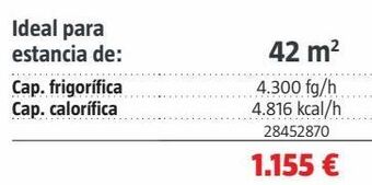 Bauhaus Aire acondicionado oferta