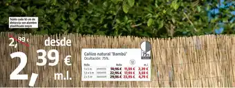 Bauhaus Cañizo de bambú oferta