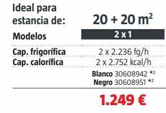 Bauhaus Aire acondicionado oferta