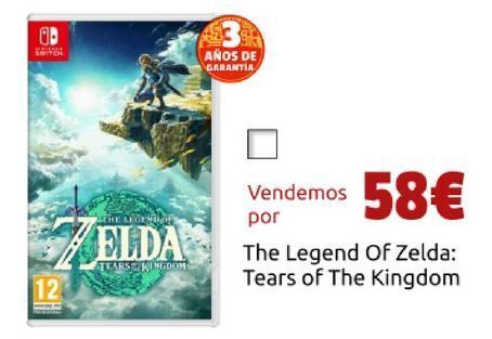 CeX The legend of zelda: tears of the kingdom oferta