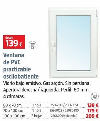Bauhaus Ventana de pvc oferta