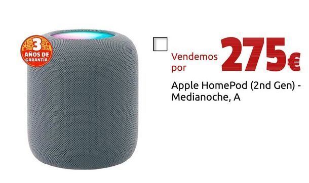 CeX Apple homepod (2nd gen) - medianoche, a oferta