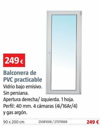 Bauhaus Balconera de pvc oferta