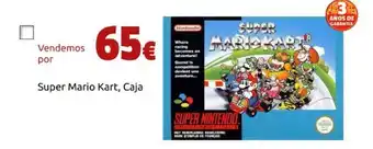 CeX Super mario kart, caja oferta