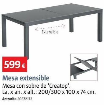 Bauhaus Mesa extensible oferta
