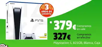 CeX Playstation 5, 825gb, blanca, caja oferta