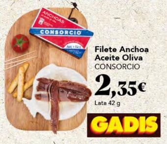 Gadis Filetes de anchoa consorcio oferta