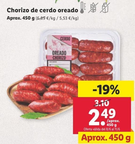 Lidl Chorizo oferta