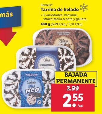 Lidl Tarrina de helado gelatelli oferta