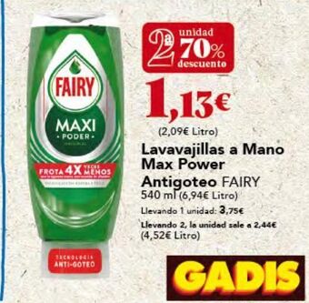 Gadis Detergente lavavajillas fairy oferta
