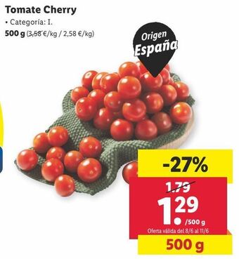 Lidl Tomate cherry oferta