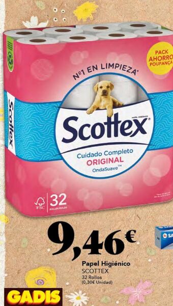 Gadis Papel higiénico scottex oferta