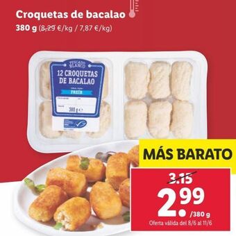 Lidl Croquetas de bacalao oferta