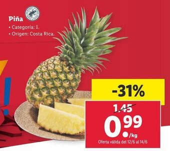 Lidl Piña oferta