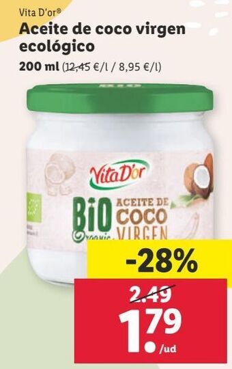 Lidl Aceite de coco oferta