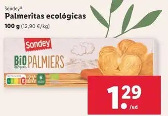 Lidl Palmeras de hojaldre sondey oferta
