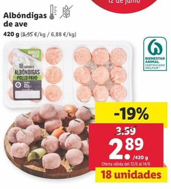 Lidl Albóndigas oferta