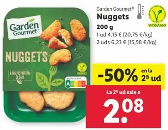 Lidl Nuggets garden gourmet oferta